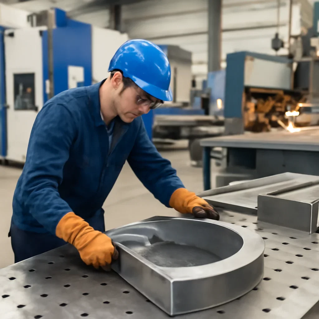 Call-to-action image supporting alternative to general metal fabricators for railway projects and project planning.