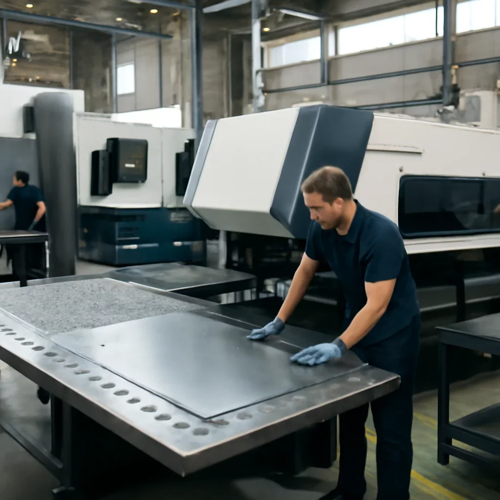 Process-focused view connected to alternative to general metal fabricators for railway projects and production workflow.