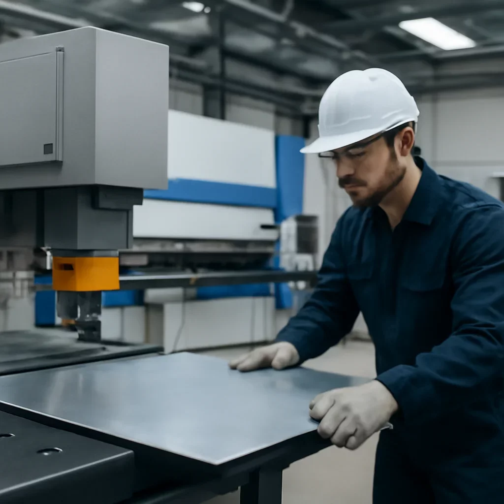 Call-to-action image supporting alternative to multi-supplier sheet metal outsourcing and project planning.