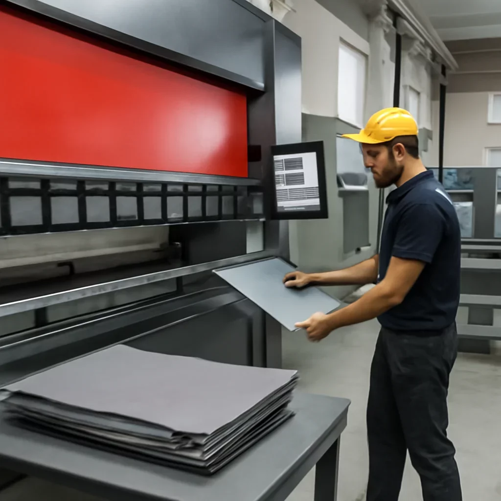 Process-focused view connected to alternative to multi-supplier sheet metal outsourcing and production workflow.