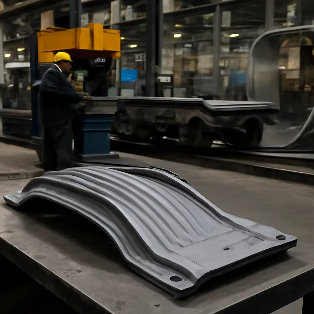 Process-focused view connected to railway sheet metal components: common use cases and production workflow.