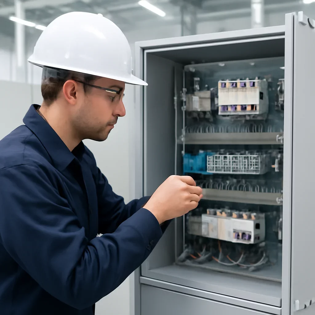 Supporting view related to electrical cabinet integration in a clean industrial environment.