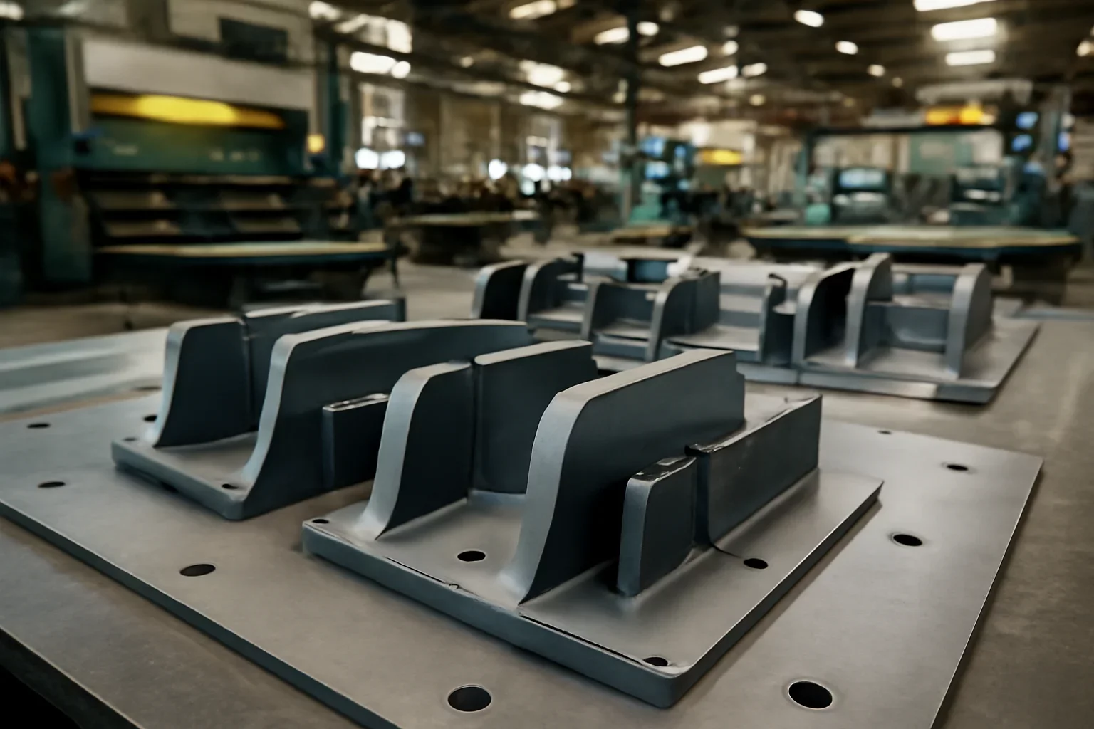 Railway Insulation Kits shown through an industrial sheet metal manufacturing scene.
