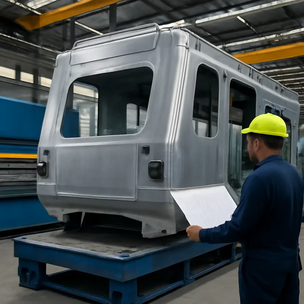 Call-to-action image supporting transportation equipment and project planning.