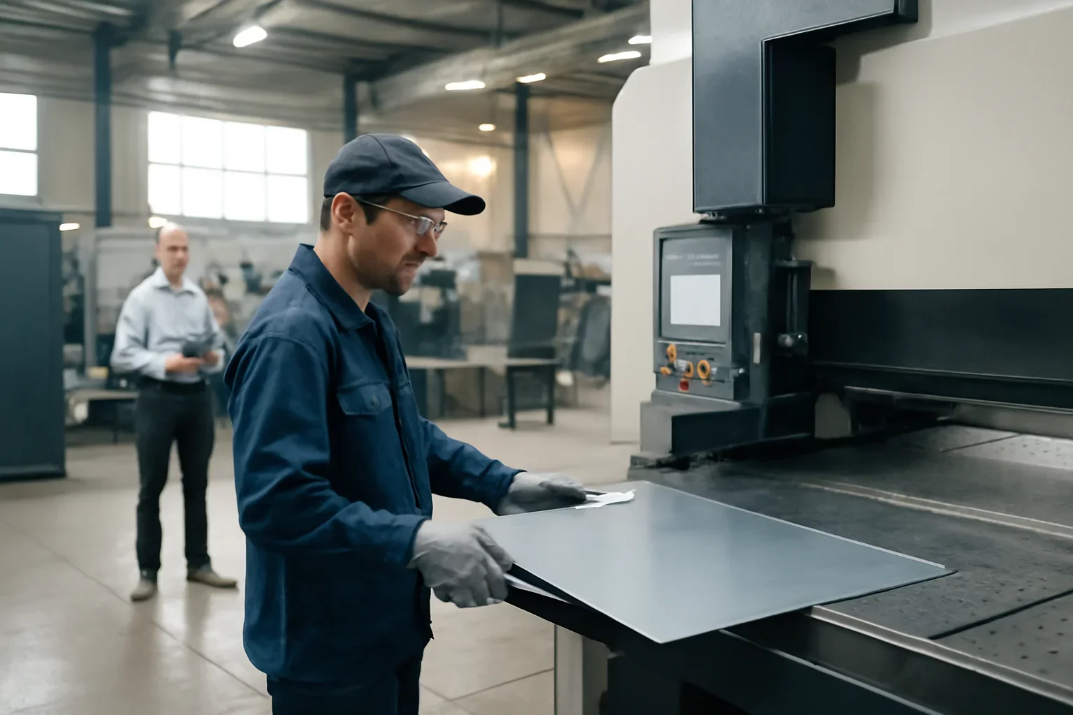 Bordeaux Sheet Metal Fabrication shown through an industrial sheet metal manufacturing scene.