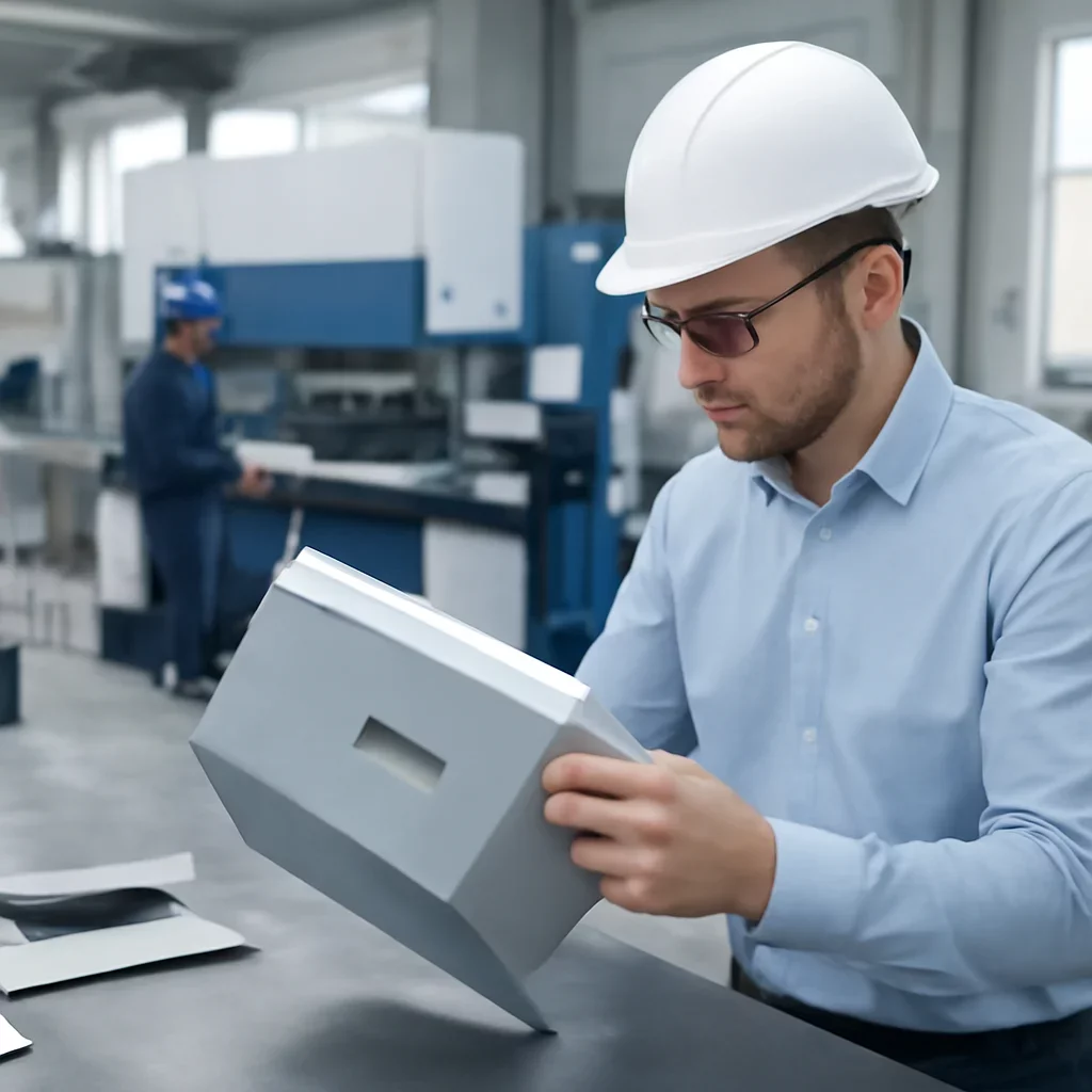 Call-to-action image supporting niort sheet metal fabrication and project planning.