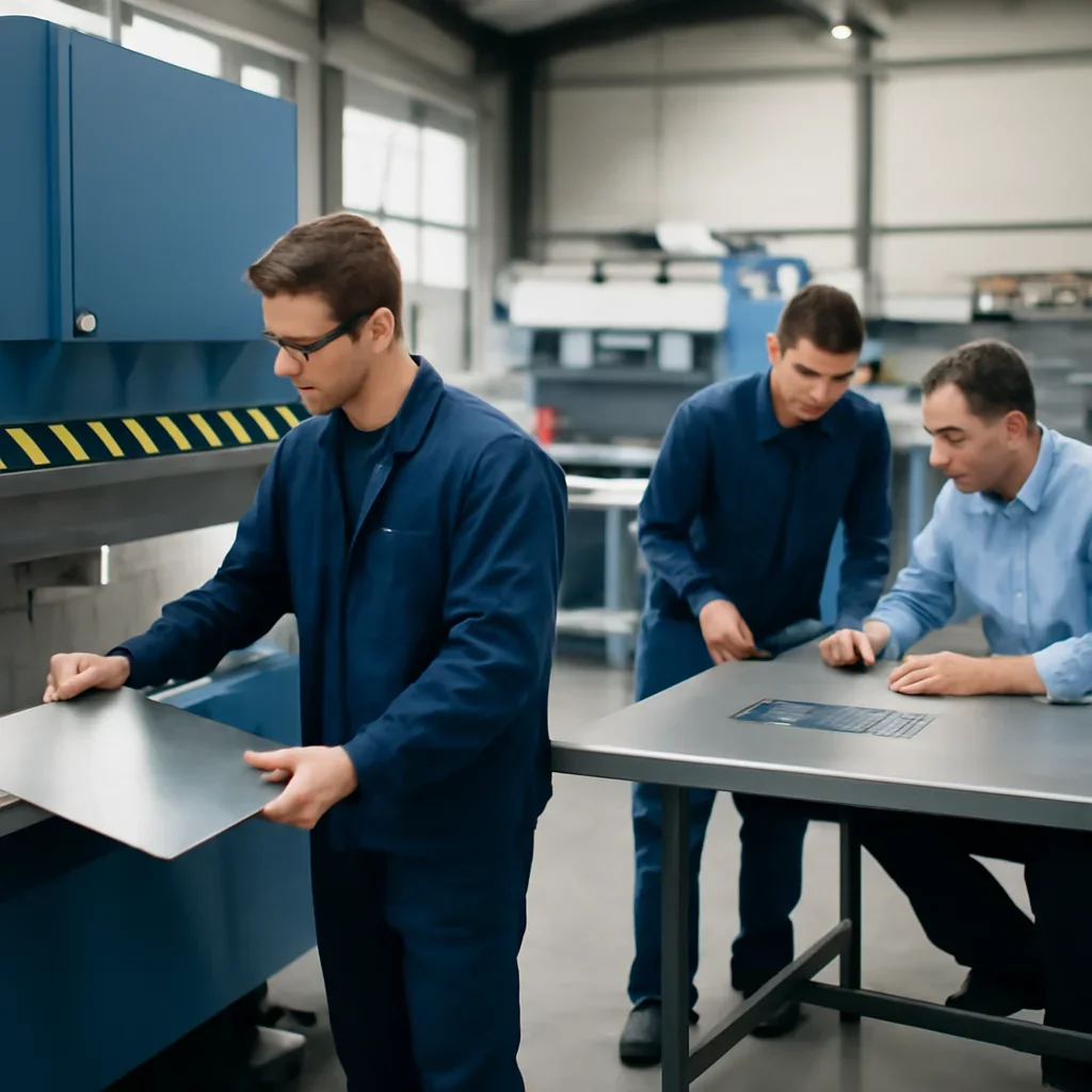Process-focused view connected to niort sheet metal fabrication and production workflow.