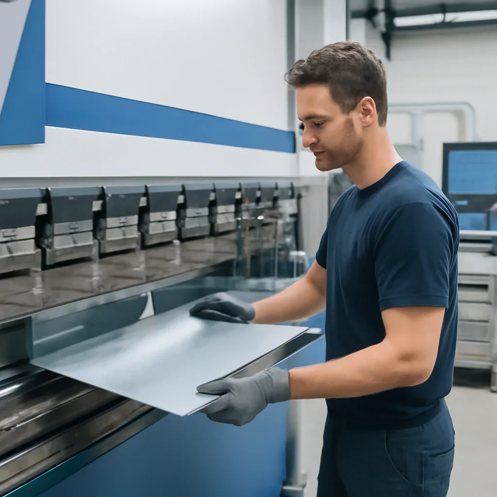 Supporting view related to pays de la loire sheet metal fabrication in a clean industrial environment.