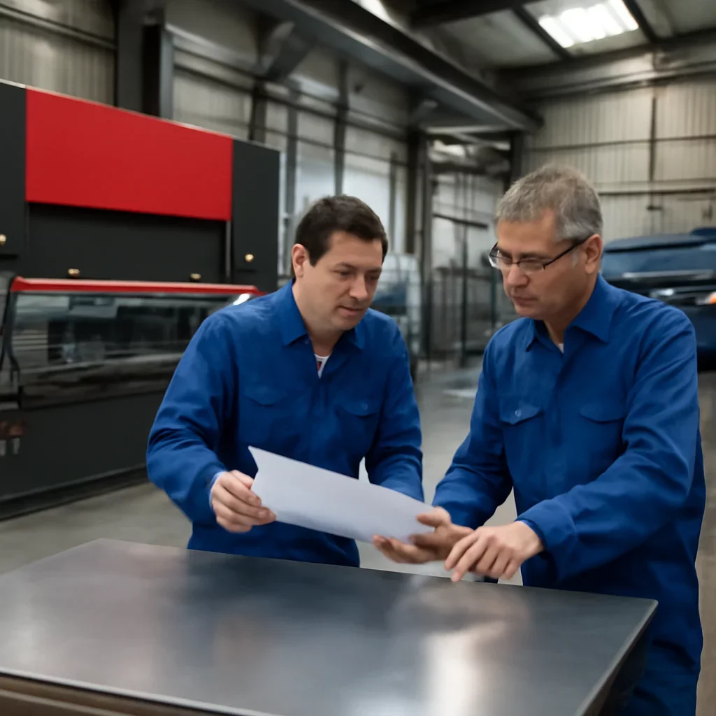Process-focused view connected to pays de la loire sheet metal fabrication and production workflow.