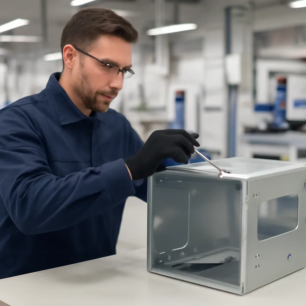 Supporting view related to assembly & integration in a clean industrial environment.