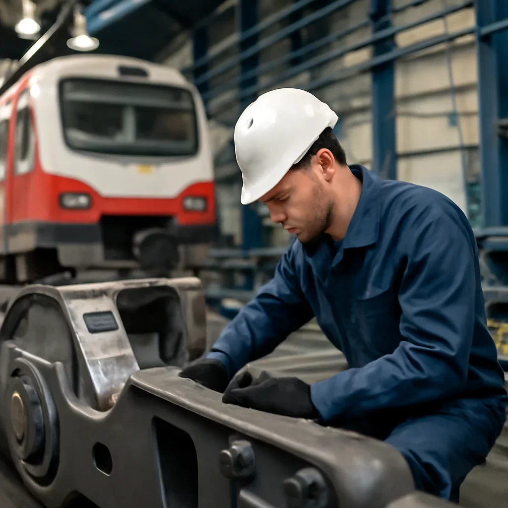 Call-to-action image supporting railway retrofit & remanufacturing and project planning.