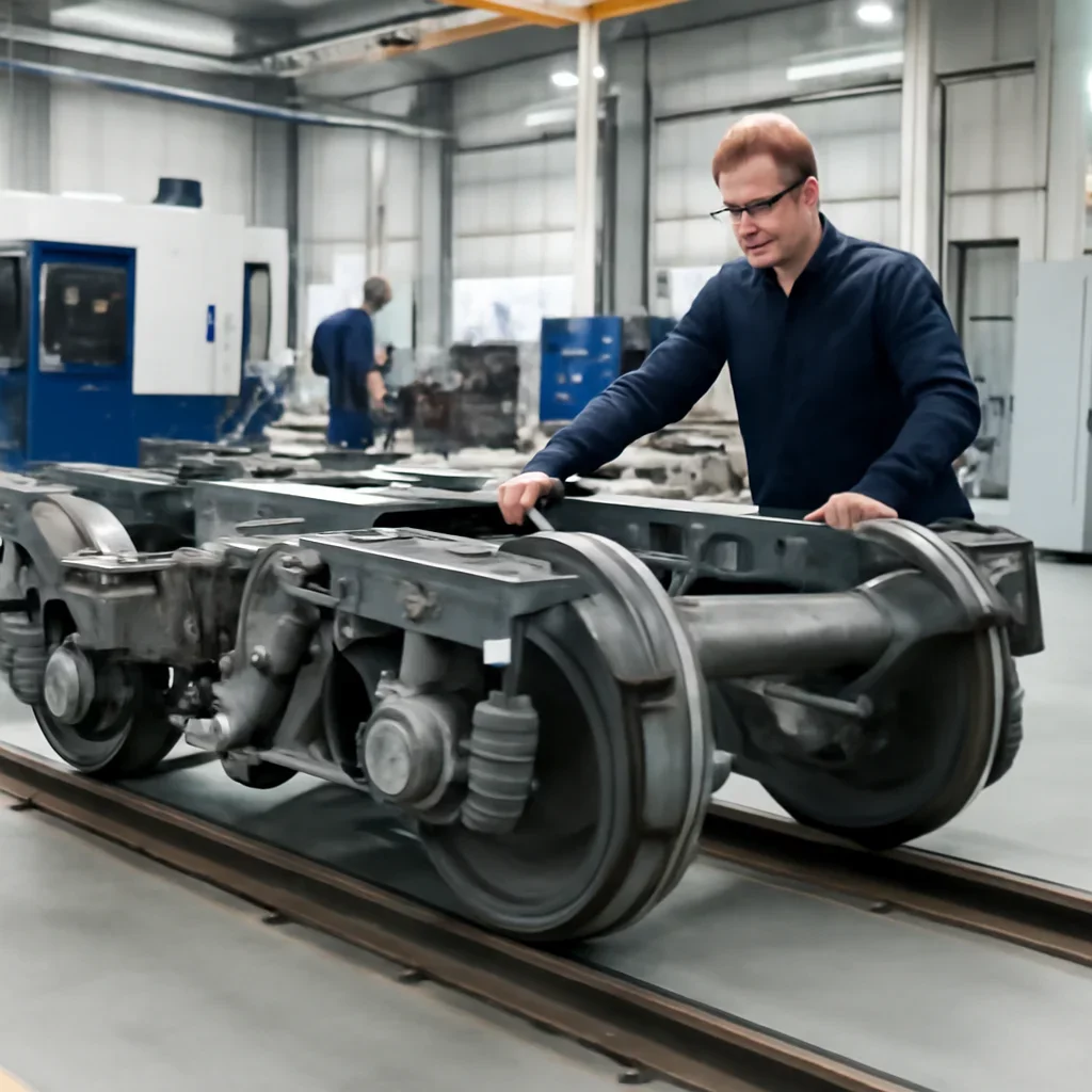 Supporting view related to railway retrofit & remanufacturing in a clean industrial environment.