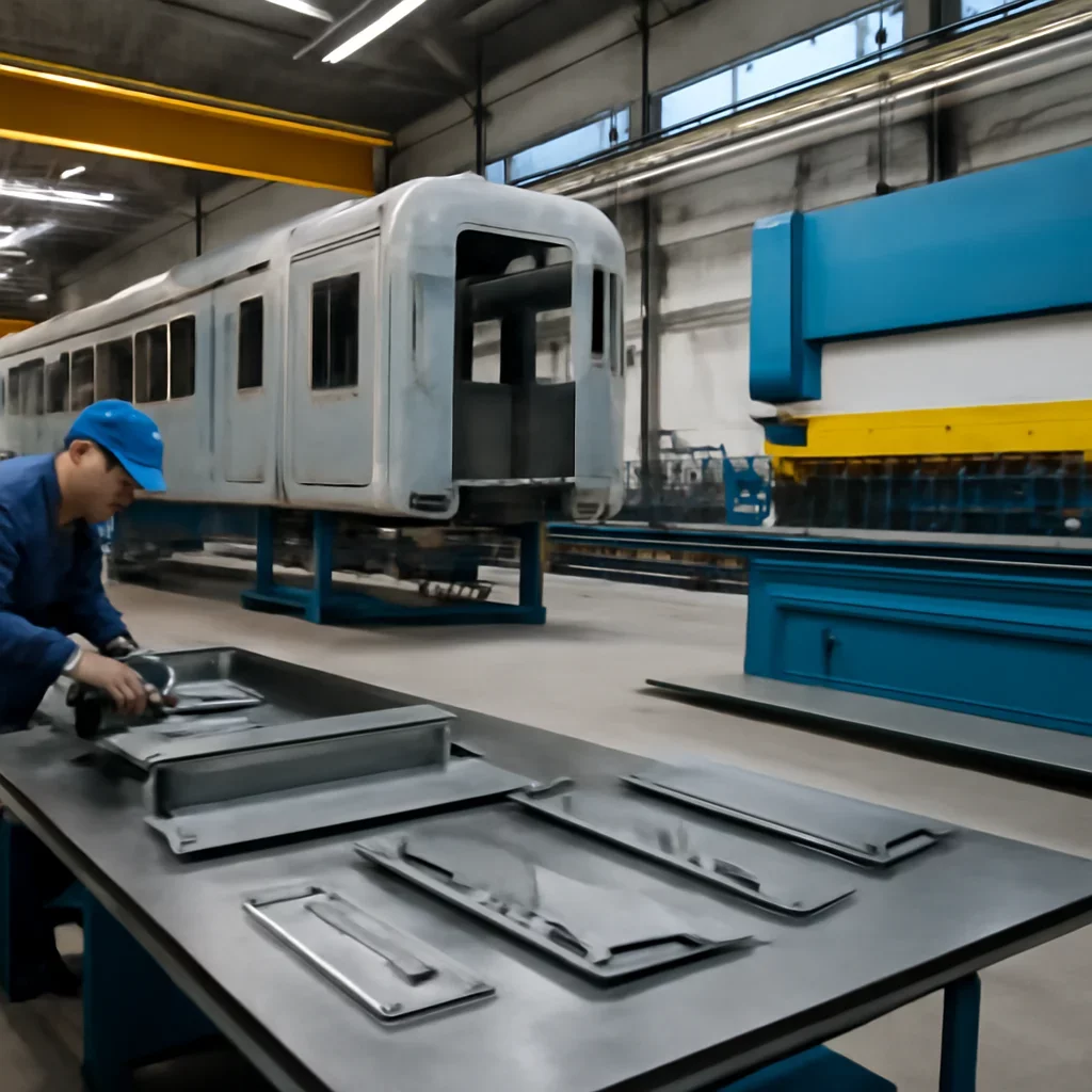 Process-focused view connected to railway retrofit & remanufacturing and production workflow.
