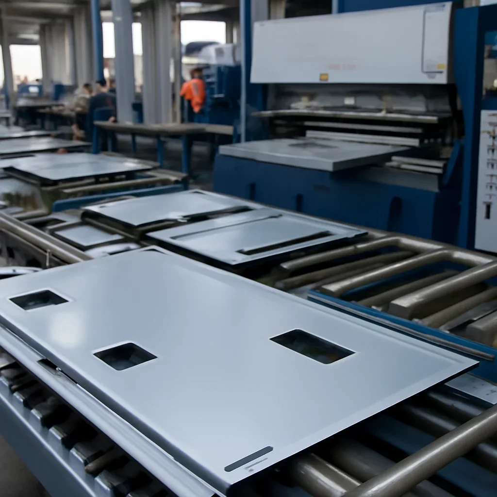 Process-focused view connected to railway sheet metal parts and production workflow.